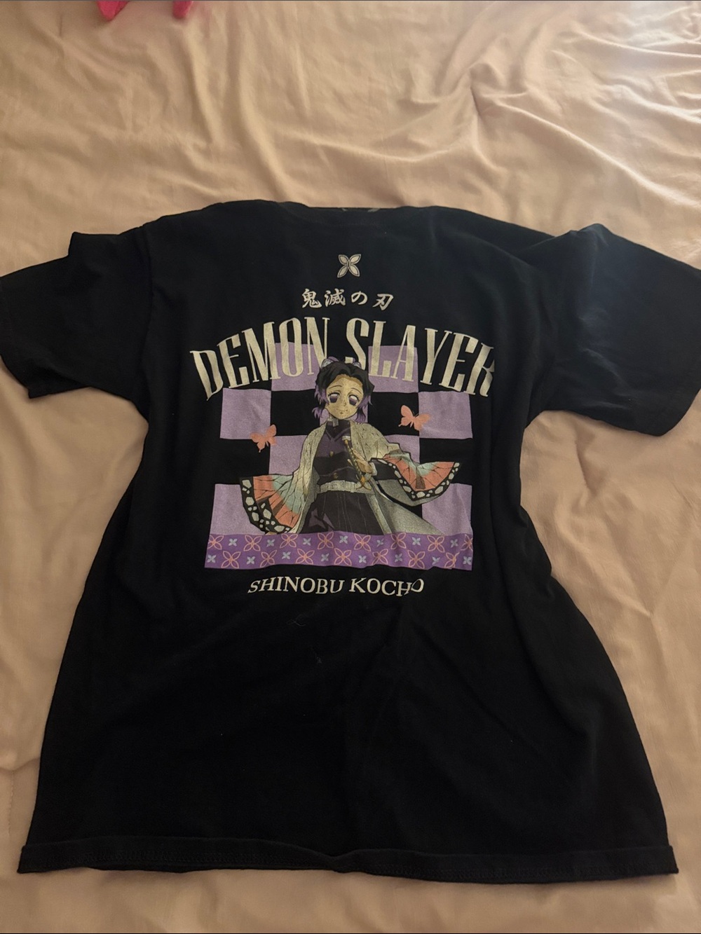 Demon Slayer Shinobu Kocho Graphic T-Shirt - Black